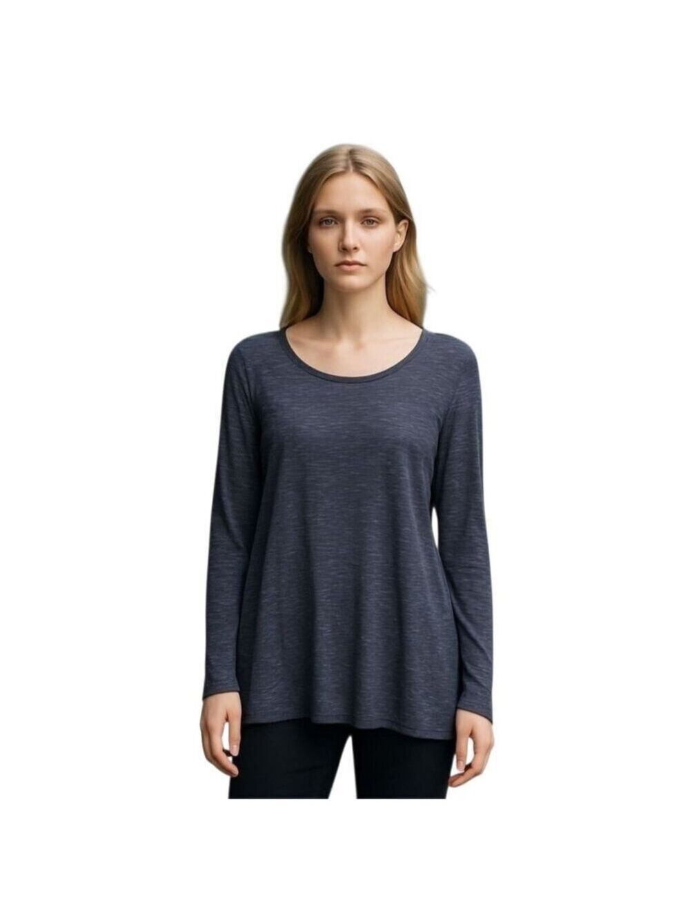 Calvin Klein Performance XL Grey Longline Athleisure Jersey Knit Lounge Top